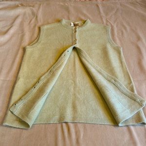 Women’s Campus Casuals Vintage sweater vest.  Lambswool/ Angora.  Size Large.